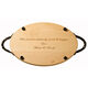 Maple 18 inch Oval Personalized Cutting Board Image 3 of 3